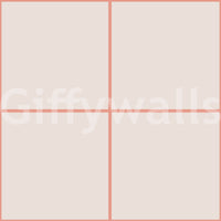 Contemporary décor with coral rose geometric wallpaper


