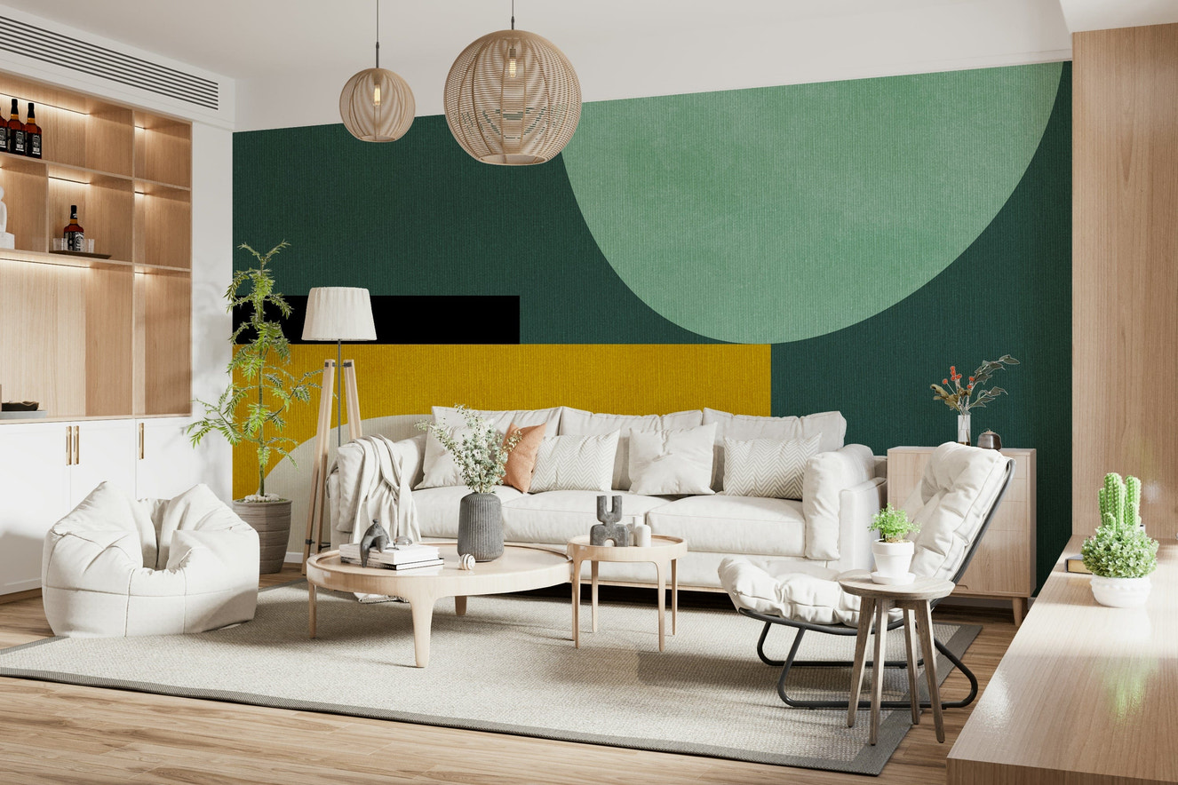 Minimalist Curves Wall Mural - 2858615