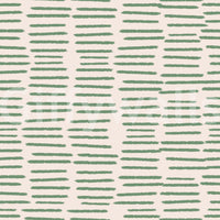 Organic Brush Strokes Pattern Sage Boho Stripes wallpaper close-up showing sage green dash strokes on cream