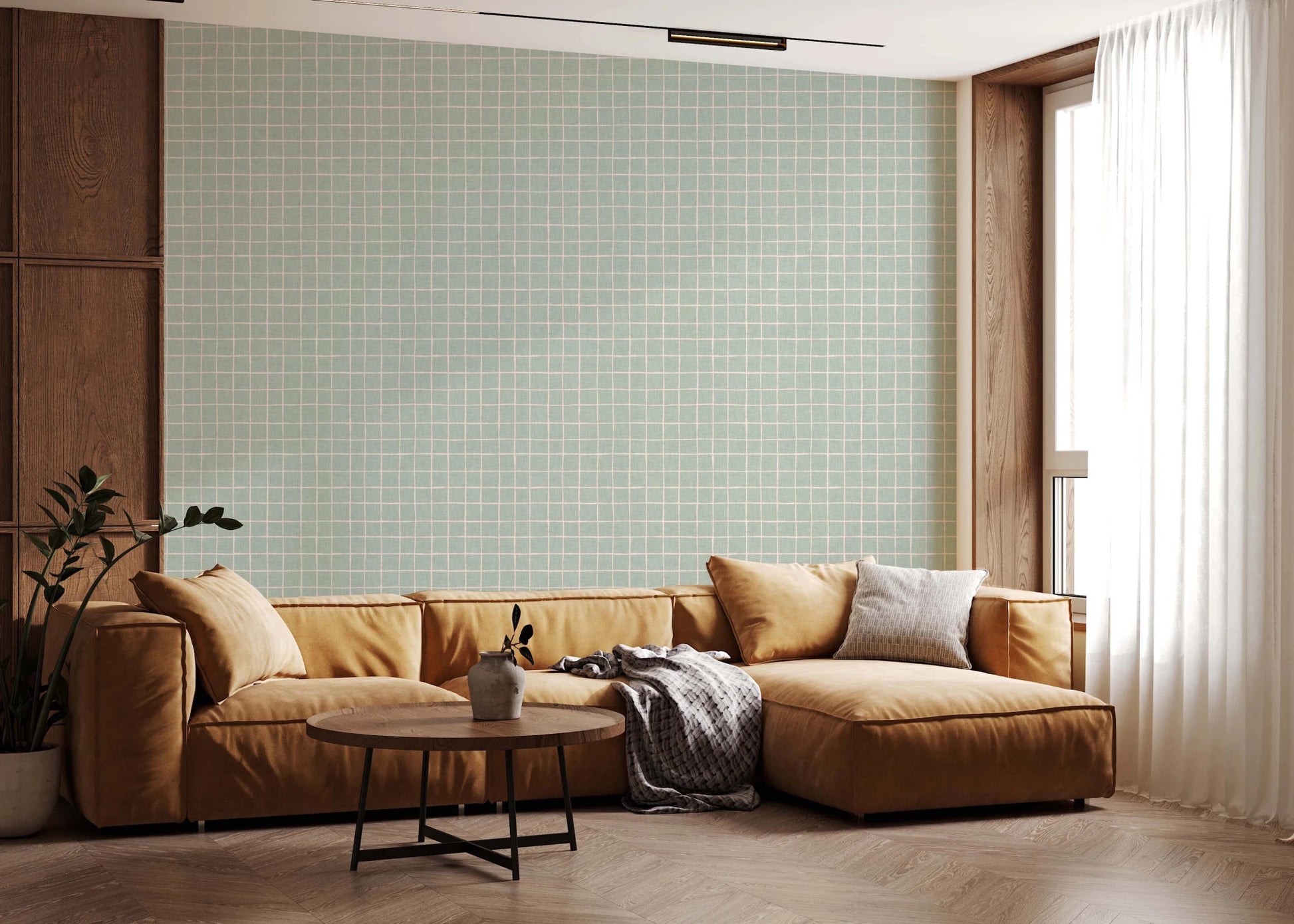 Minty Squares Wallpaper⁠