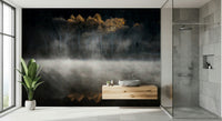 Mist and Light Woodland view, perfect light, tranquil mood, unique decor piece.
