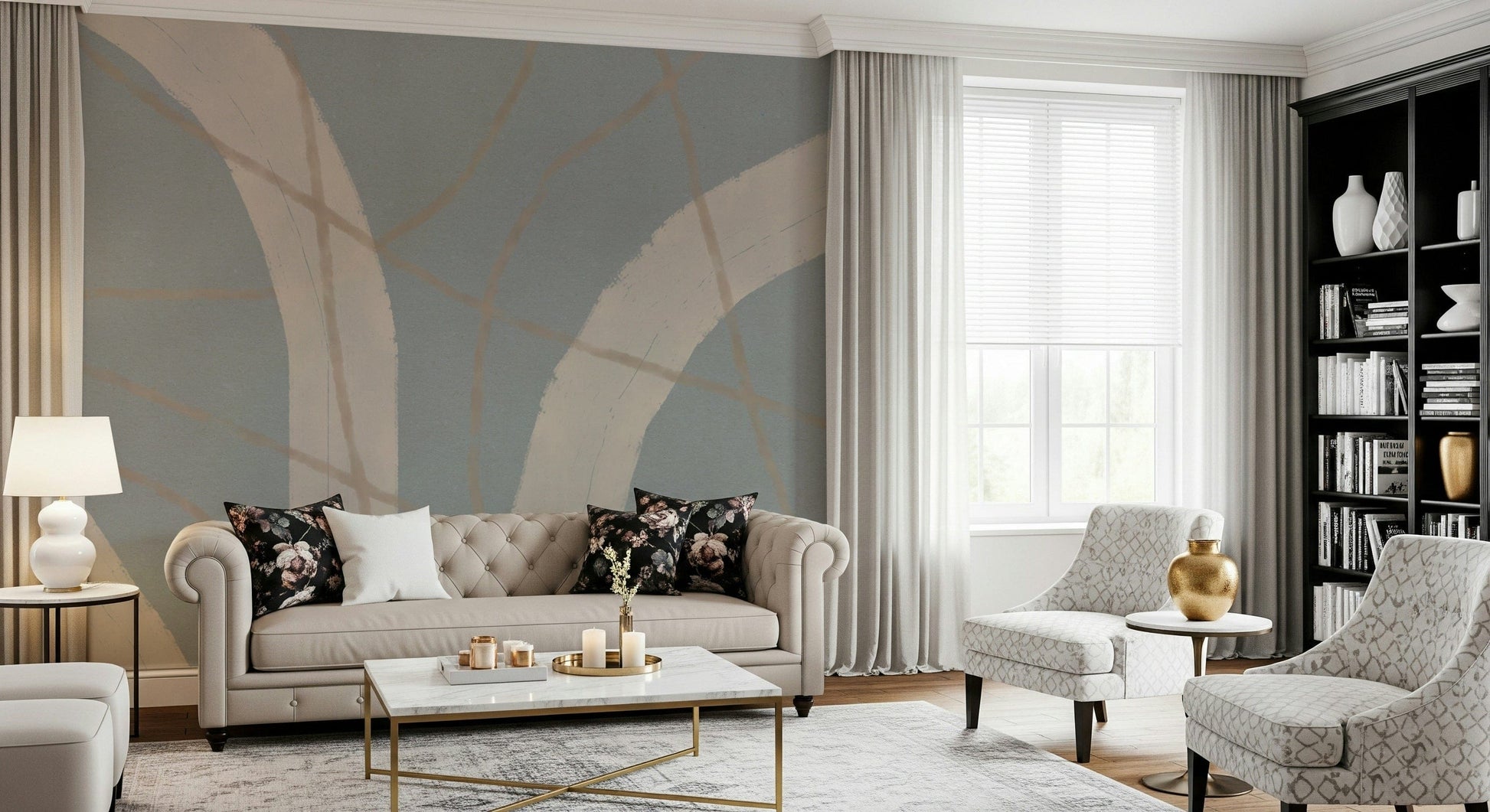 A classic abstract design wallpaper for walls.