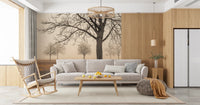 Misty Countryside Wall Mural