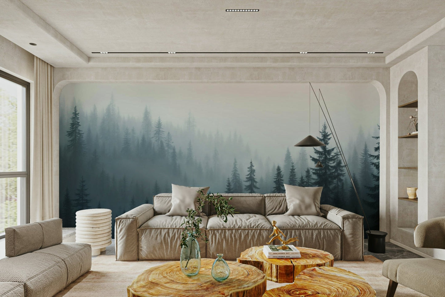 The design gives a feeling of quiet, natural beauty.

