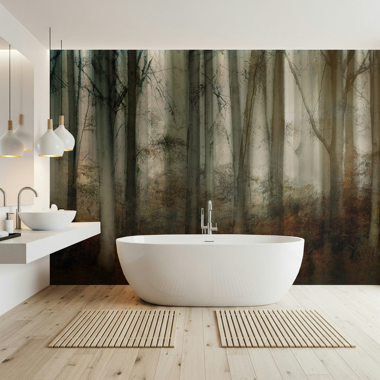 Enchanted Forest Haze Wall Mural -2109985