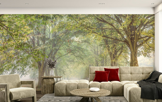 The design has a very calming and serene effect on the space.

