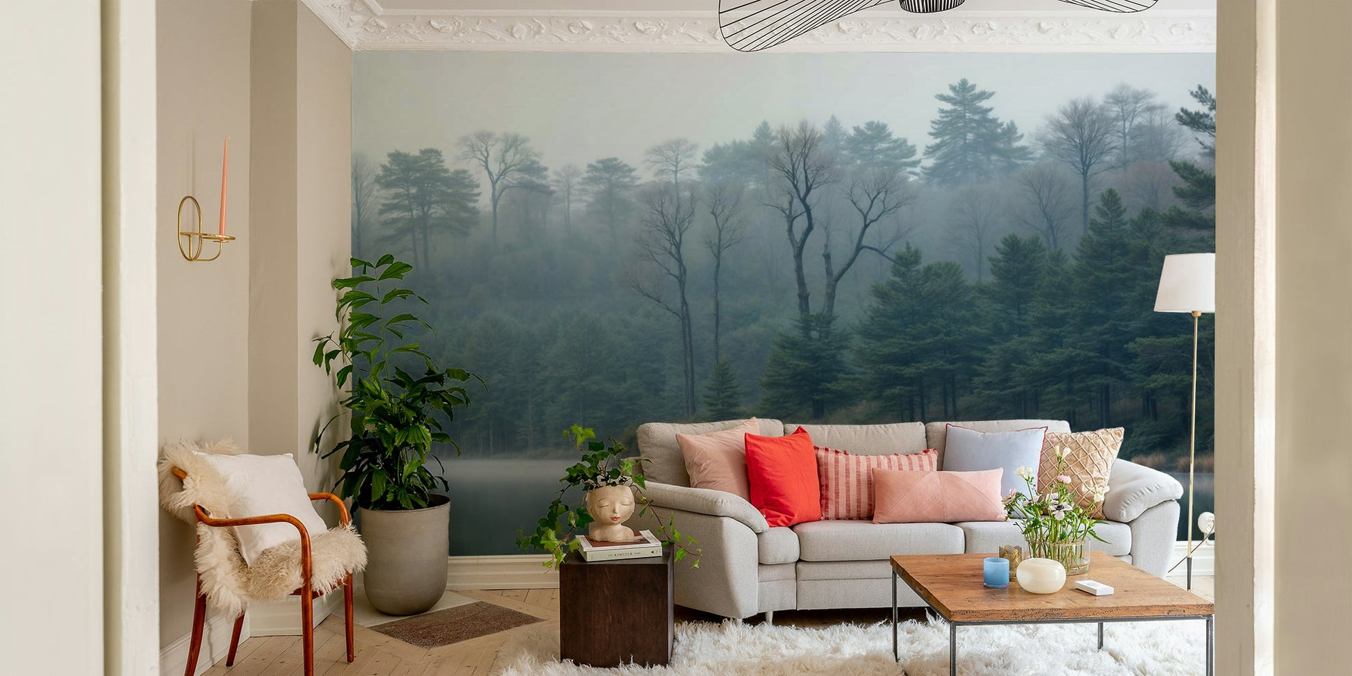 The design gives a feeling of quiet, natural beauty.

