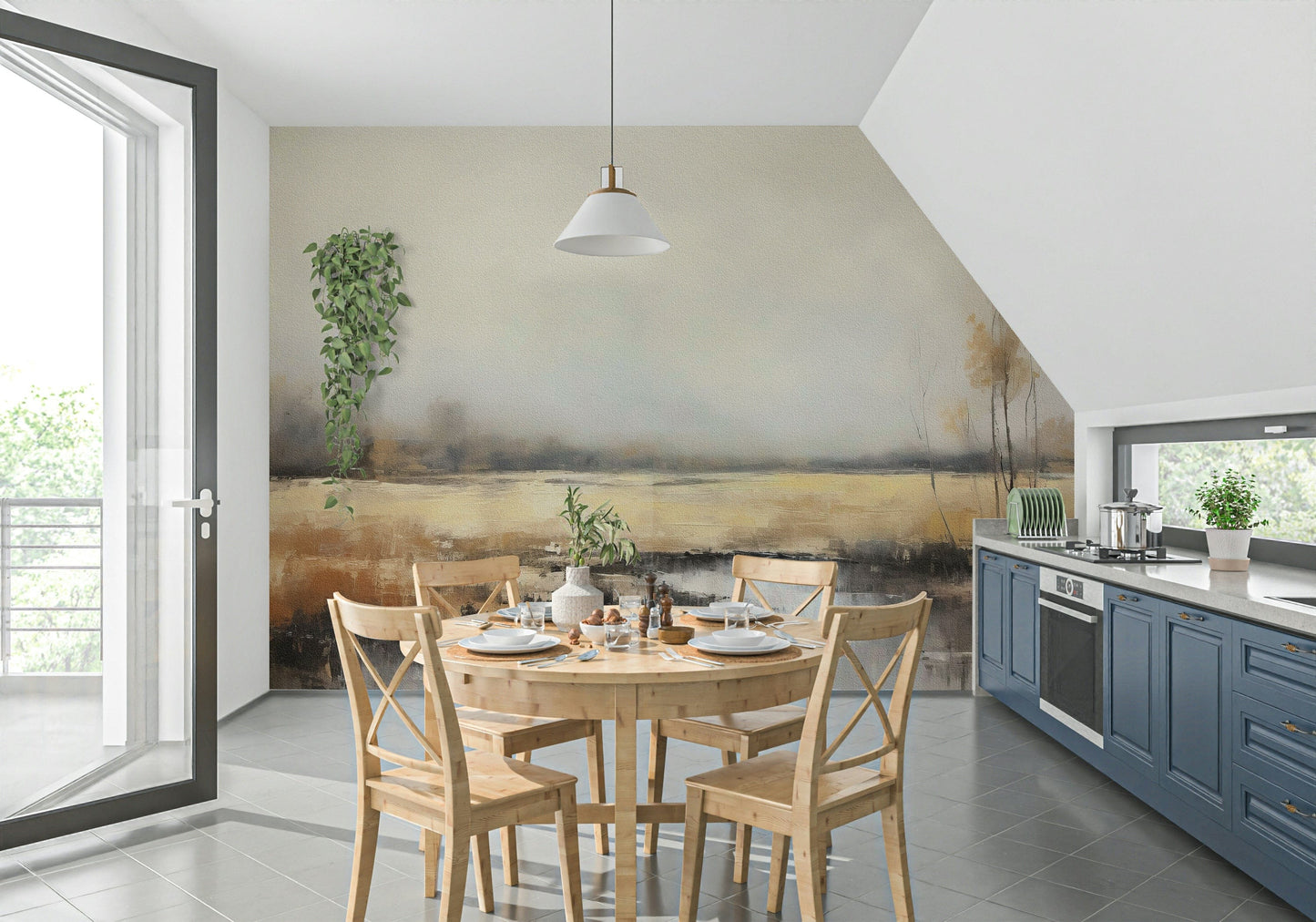 Golden Marsh Serenity Wall Mural -2816794