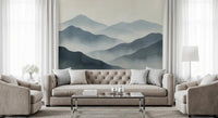 Misty Mountain Haze Wall Mural