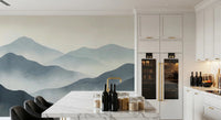 Misty Mountain Haze Wall Mural