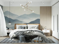 Misty Mountain Haze Wall Mural
