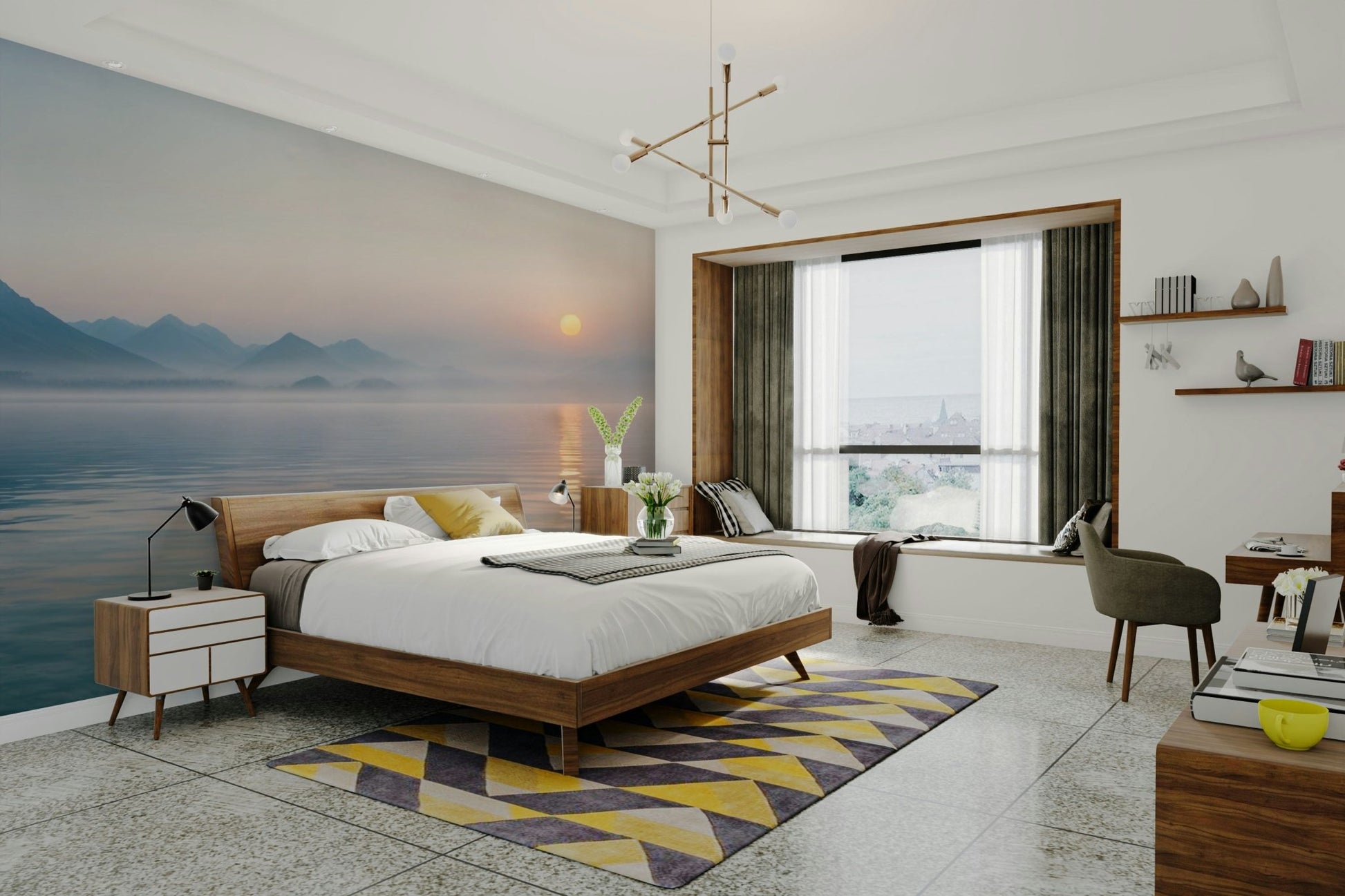 The overall feeling is one of peace, quiet, and serenity.
