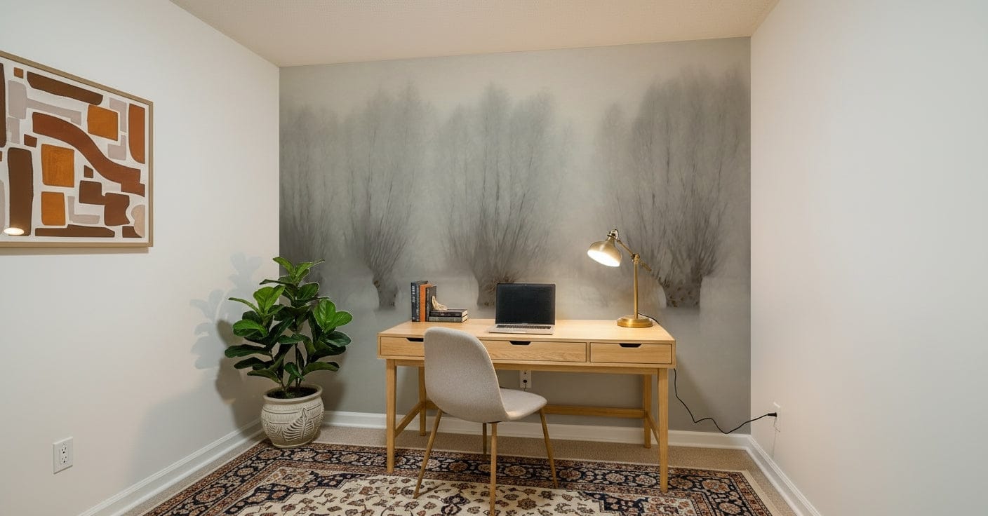 Misty Grove Serenity Wall Mural -1471005