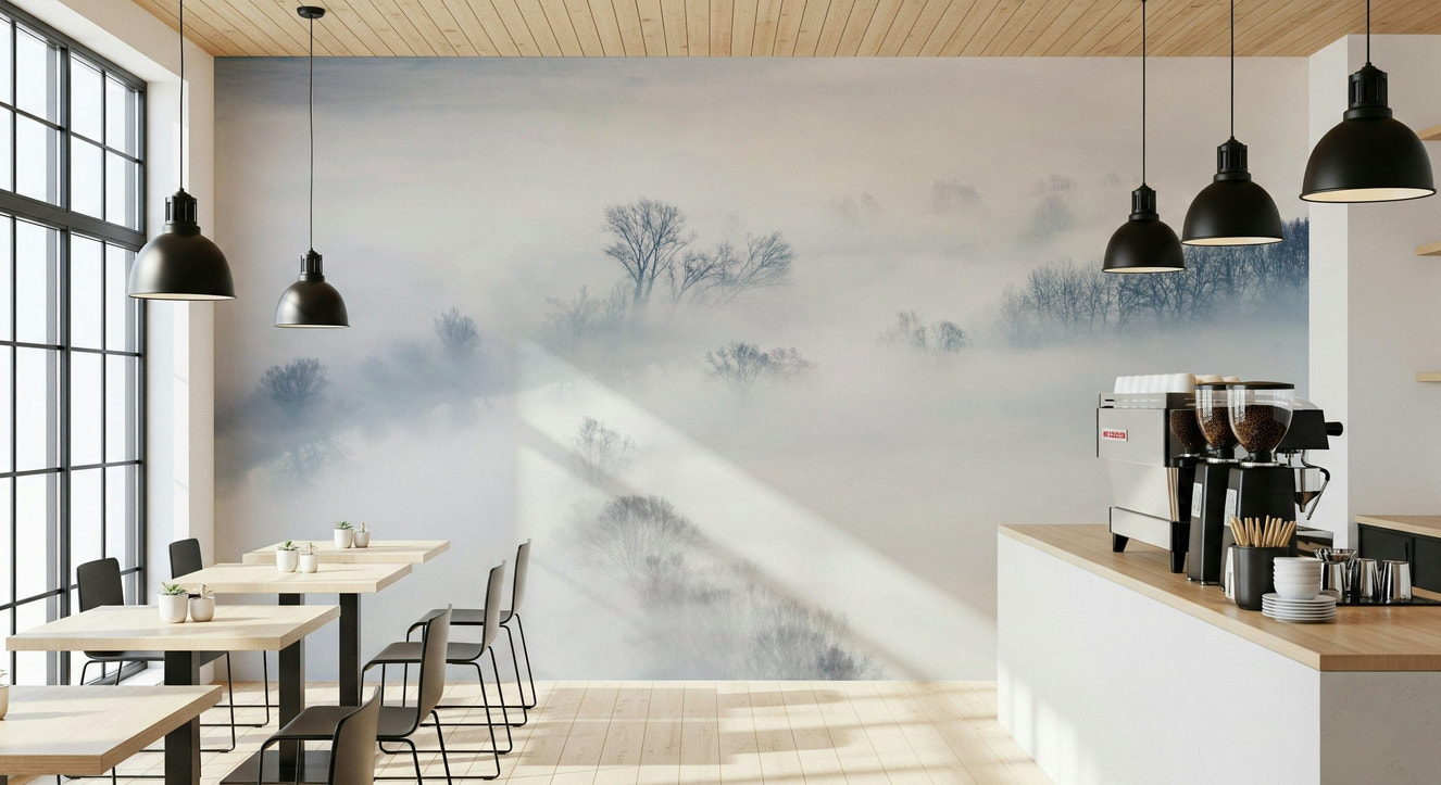 Misty Treescape Wall Mural -2159059