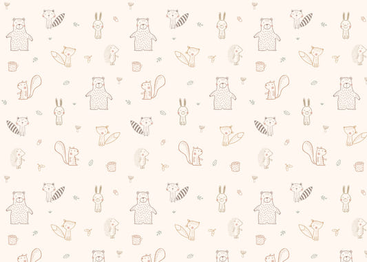 Baby Forest Friends Wallpaper