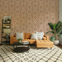 Geometric mocha mousse wallpaper

