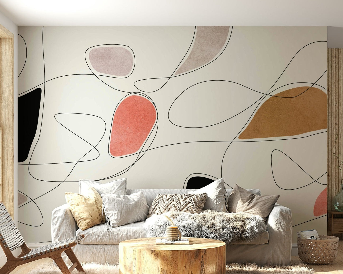 The design has a very calming and serene effect on the space.

