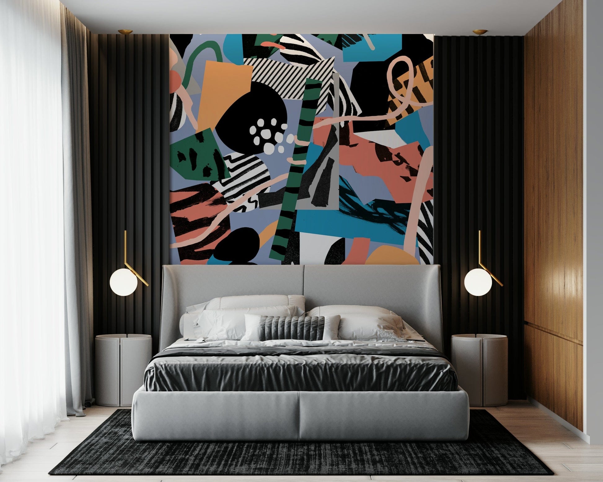 A classic abstract design wallpaper for walls.

