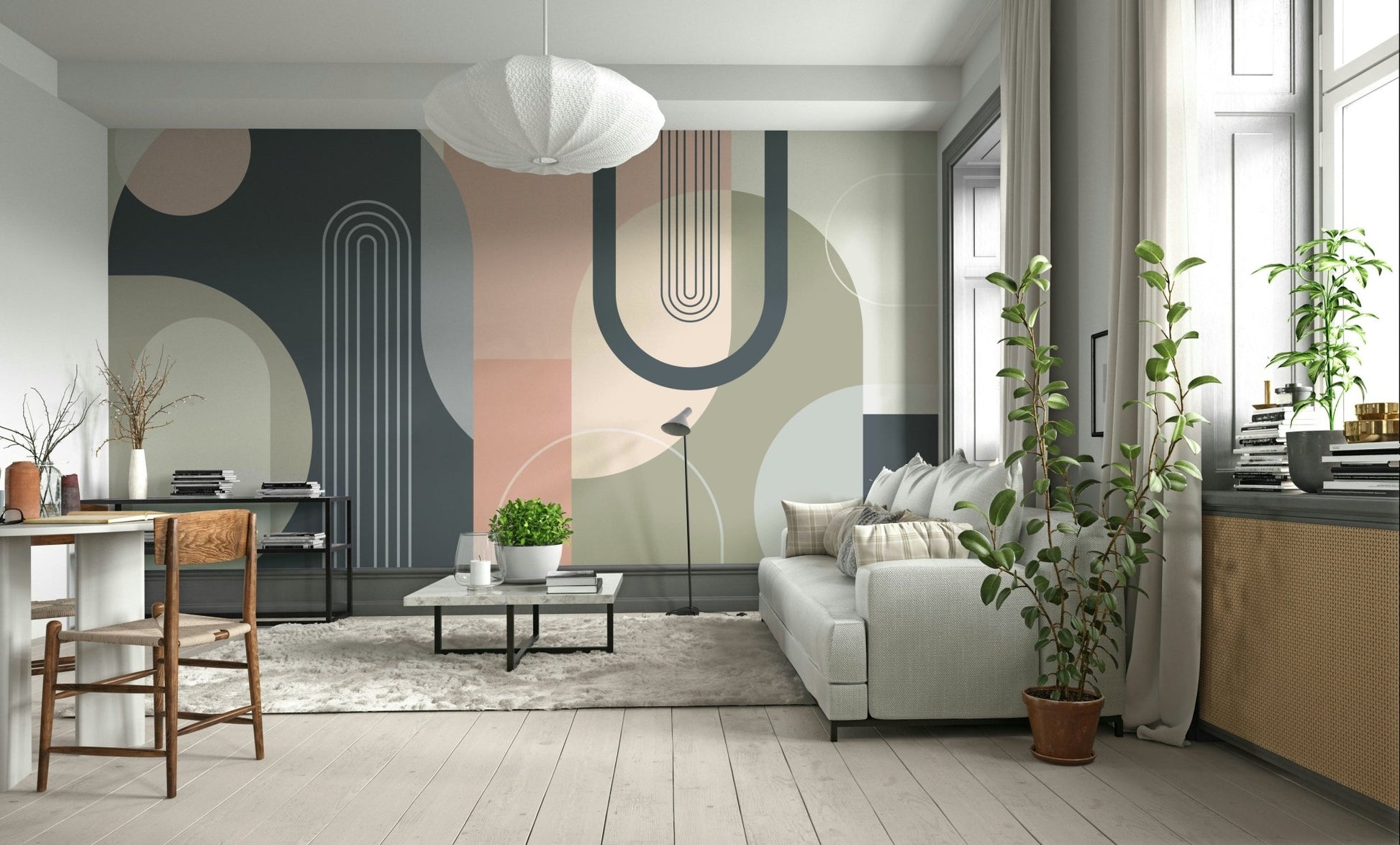 The mood is peaceful and serene.

