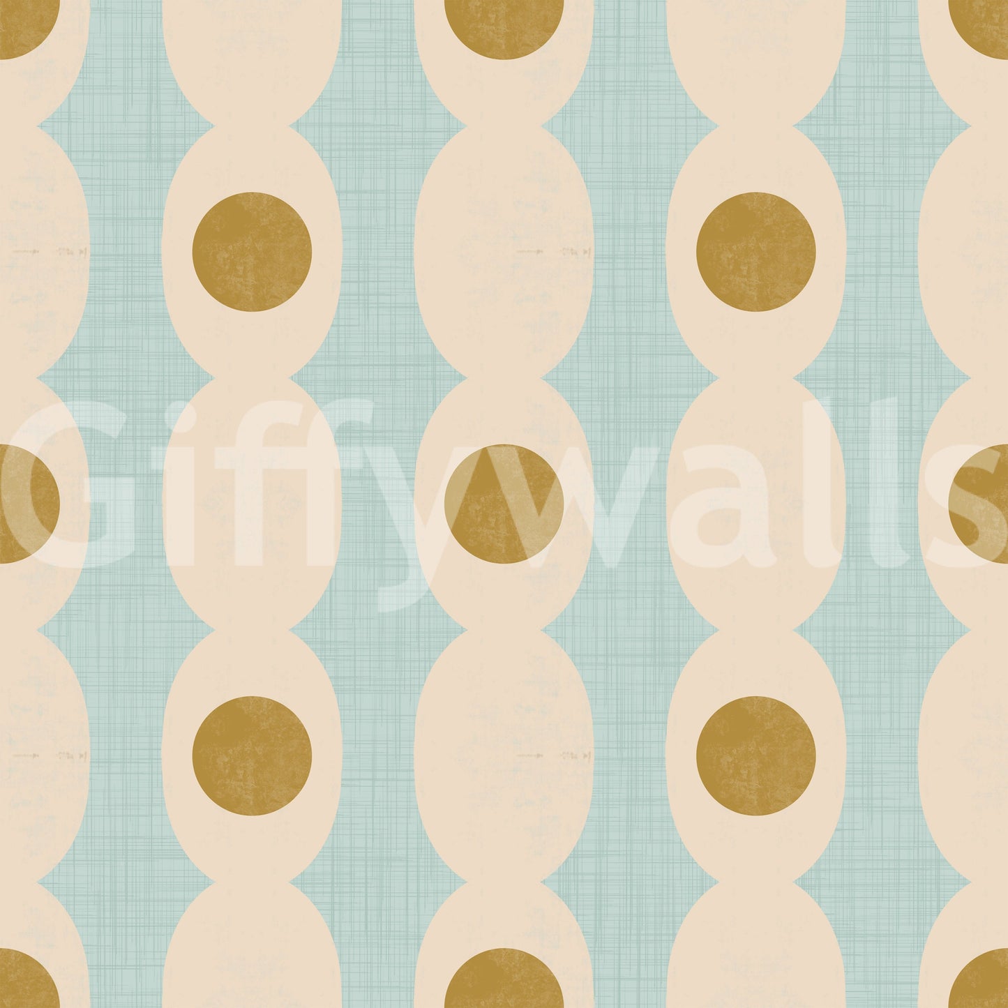 Abstract geometric Hourglass Echo wallpaper for sleek, stylish interiors.