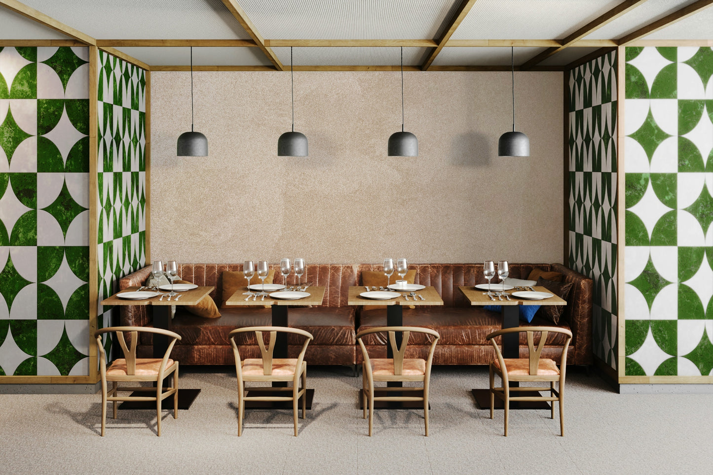 Modern Minimalist Beige Wall mural