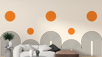 Geometric Boho Art Line Wallpaper Mural