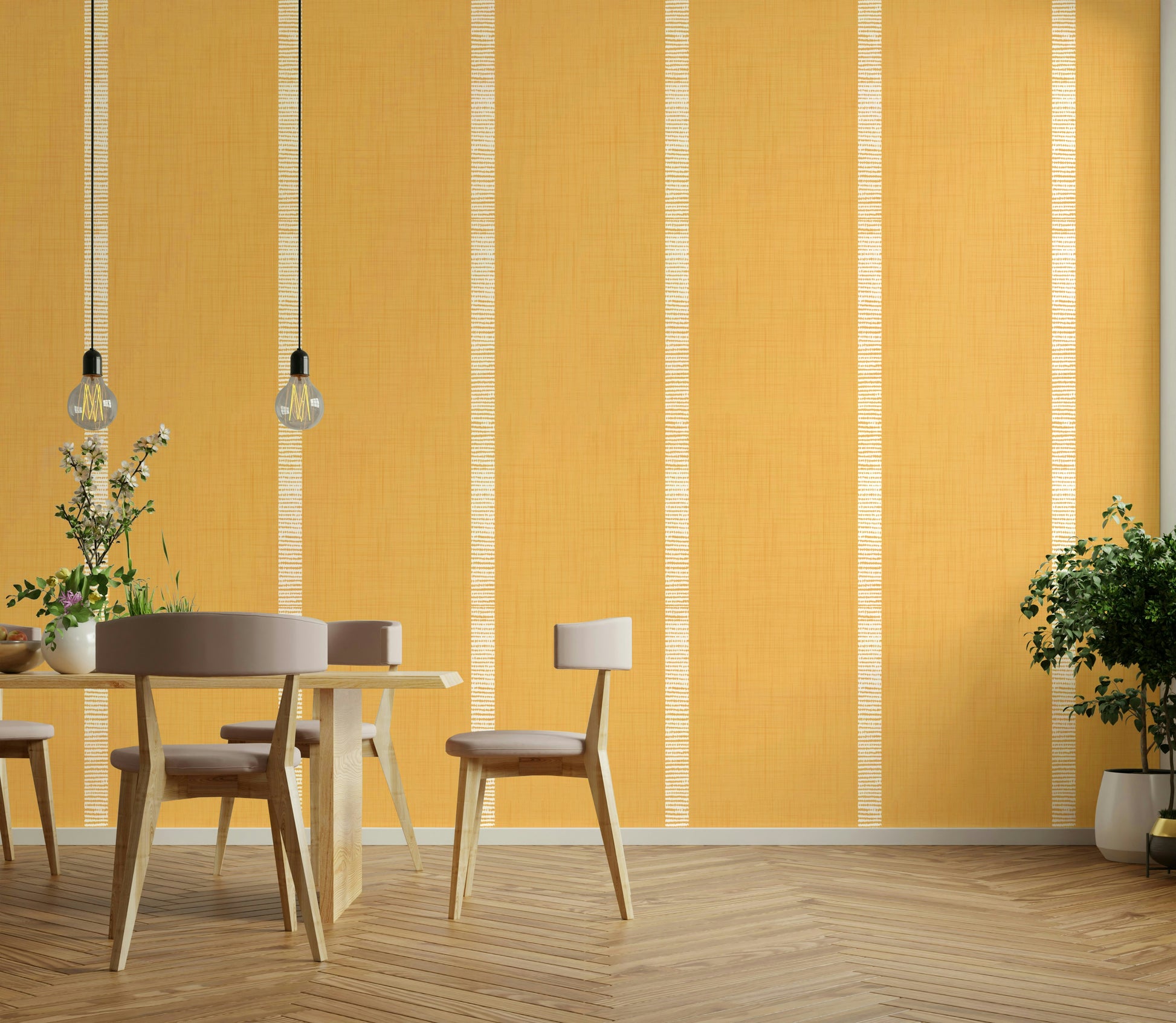 Living room boho wallpaper

