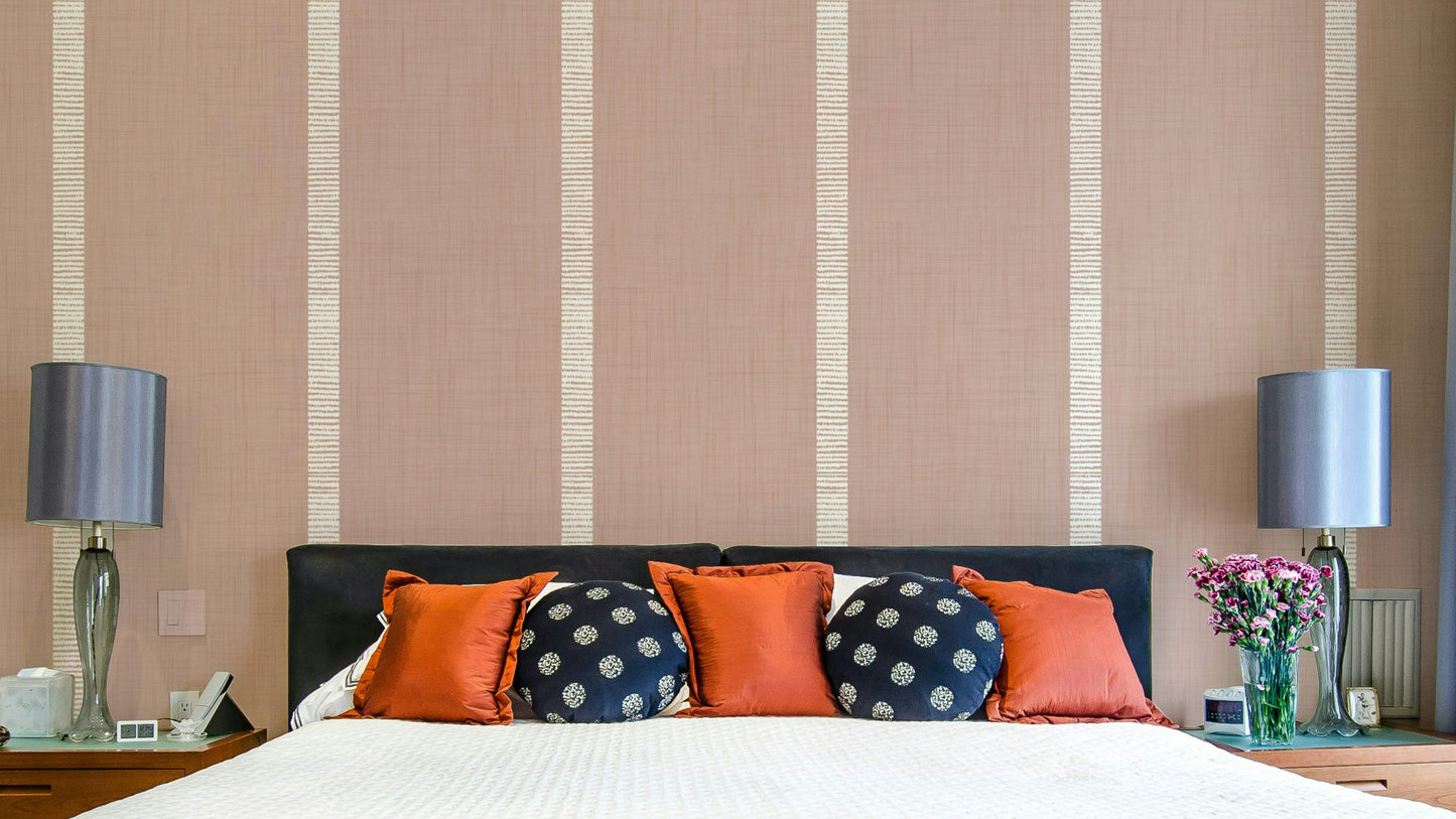 Modern Boho Serenity Stripes wallpaper

