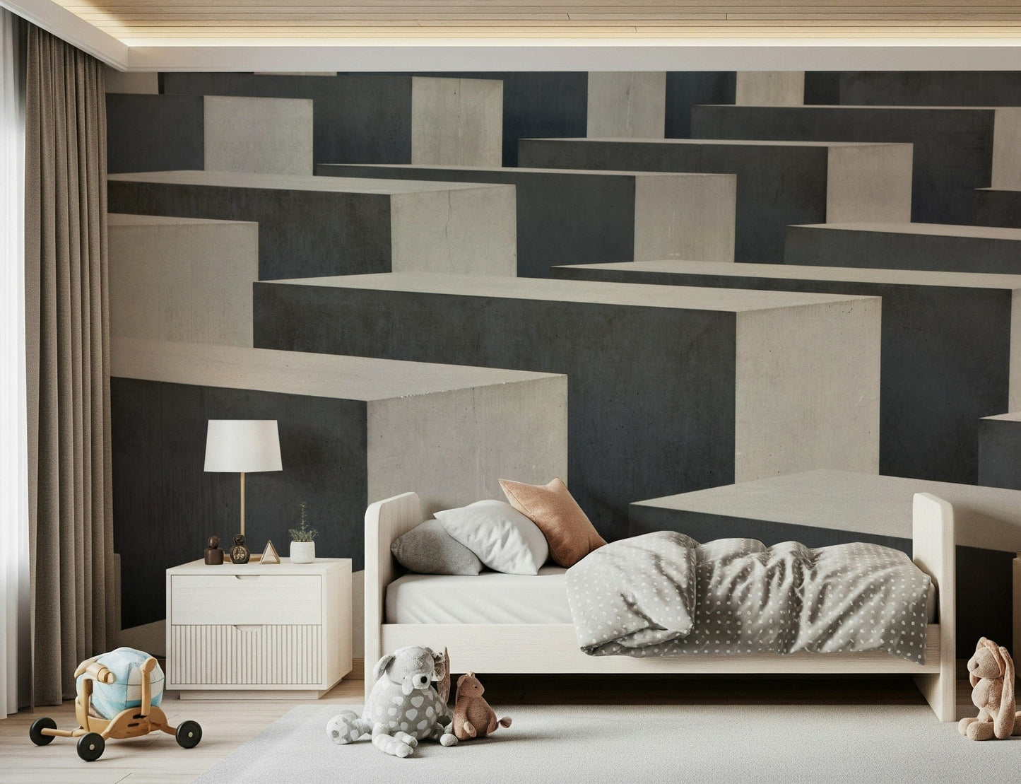 Concrete Geometry Wall Mural -2248764