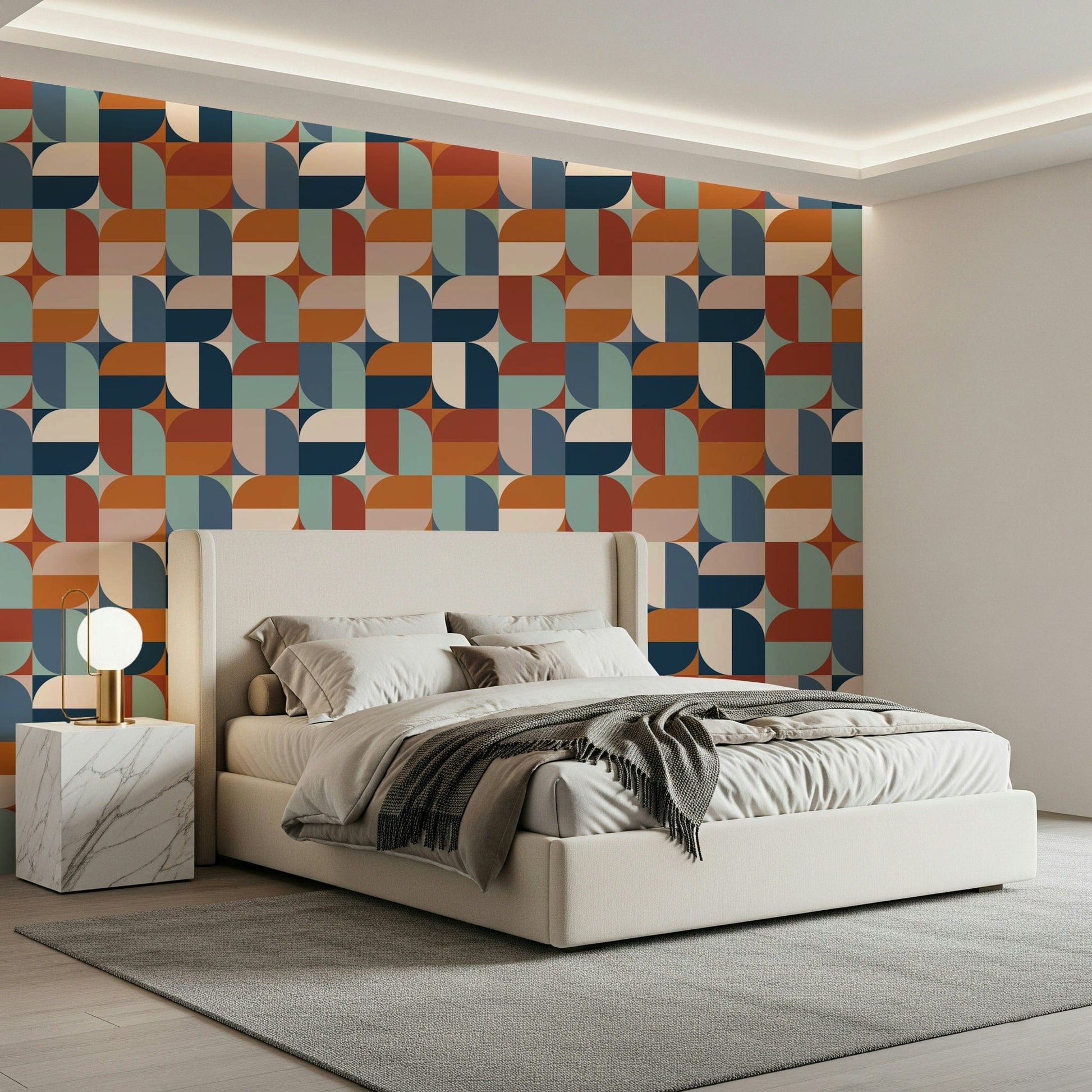 Contemporary arch design wallpaper pattern