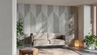 Sleek modern wallpaper with gray geometric patterns
