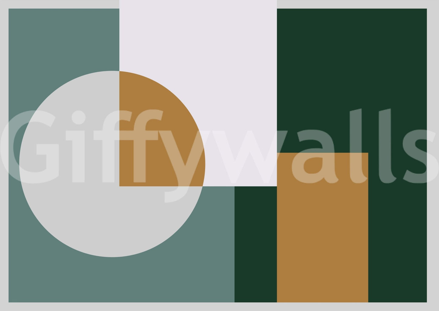 Artful abstract design for walls Modern Geometric Harmony print.