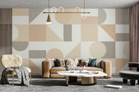 Elegant neutral color wallpaper for walls
