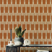 Chic geometric wall mural for a luxurious home vibe.

