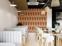 Contemporary geometric wallpaper for stylish interiors.

