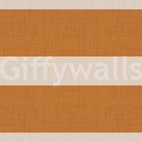 Modern Horizontal Stripe Terracotta Cream Wallpaper⁠