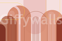 Easy-to-install mid-century mural

