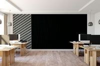 An artistic motivating abstract mural for home office decor.

