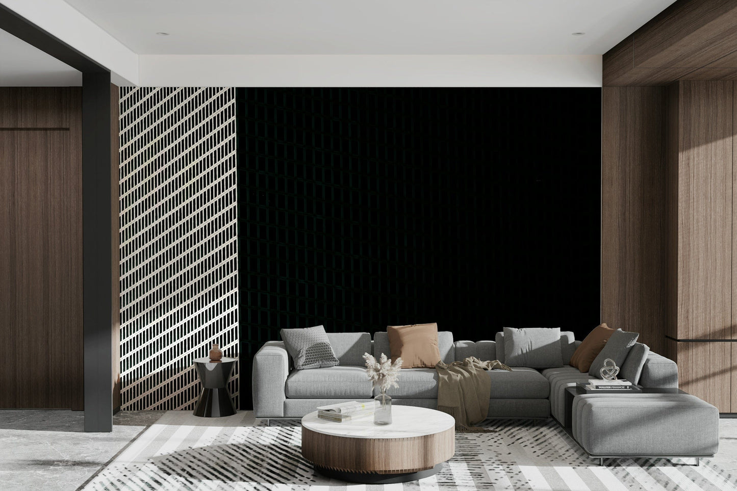 A serene abstract view wall mural for your decor.

