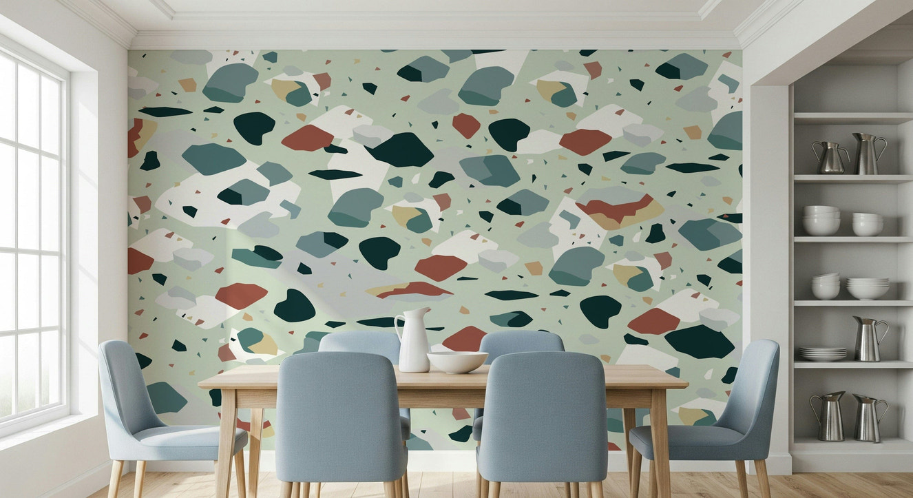 A beautiful modern art wall mural of abstract stone.