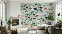 A classic terrazzo design wallpaper for walls.