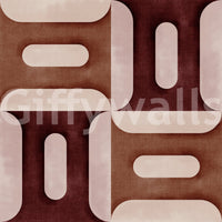 Modern Textured Geometries Clay Wallpaper⁠