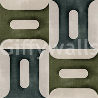 Modern Textured Geometries Winter Wallpaper⁠