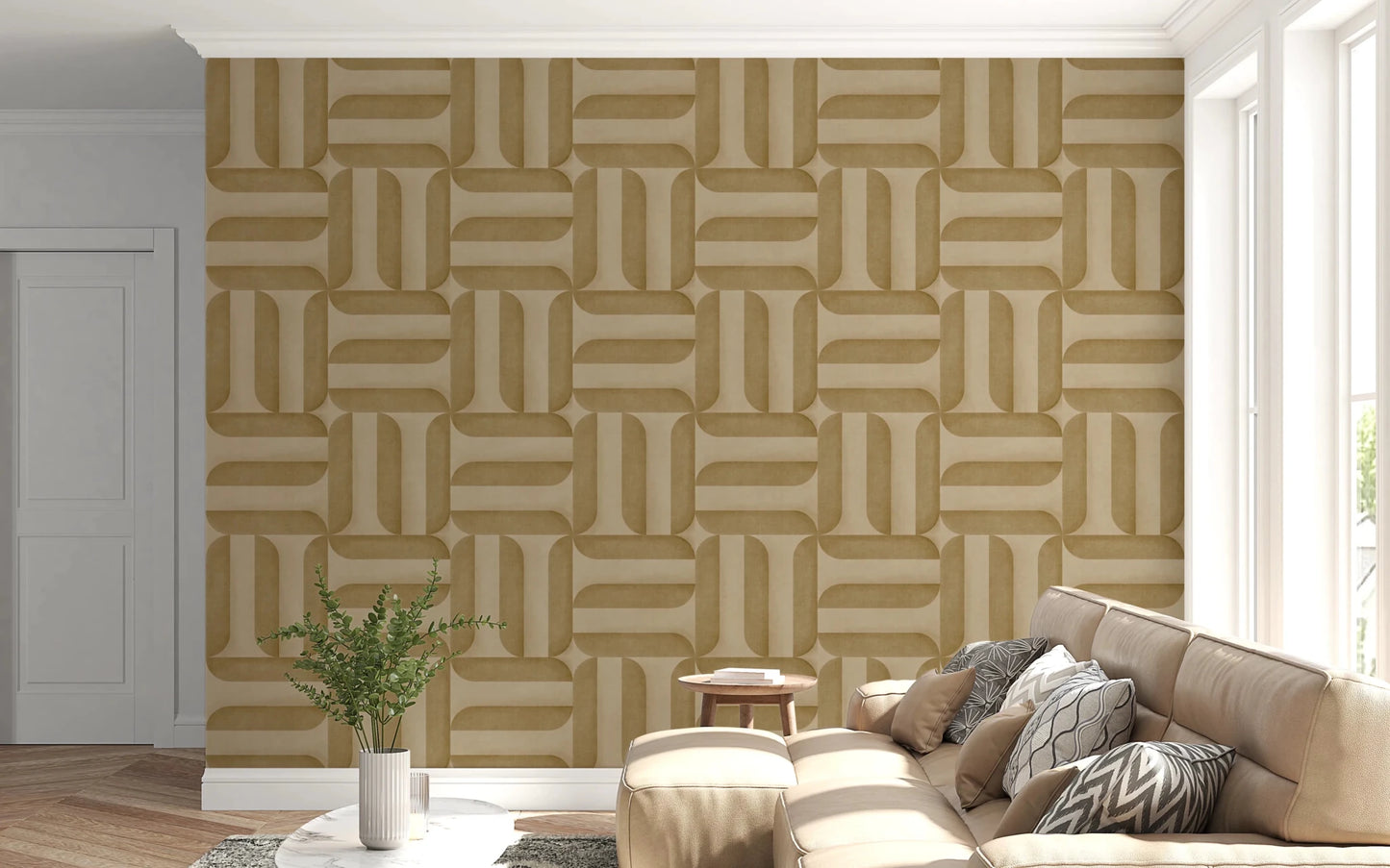 Modern Textured Signs Camel Wallpaper⁠