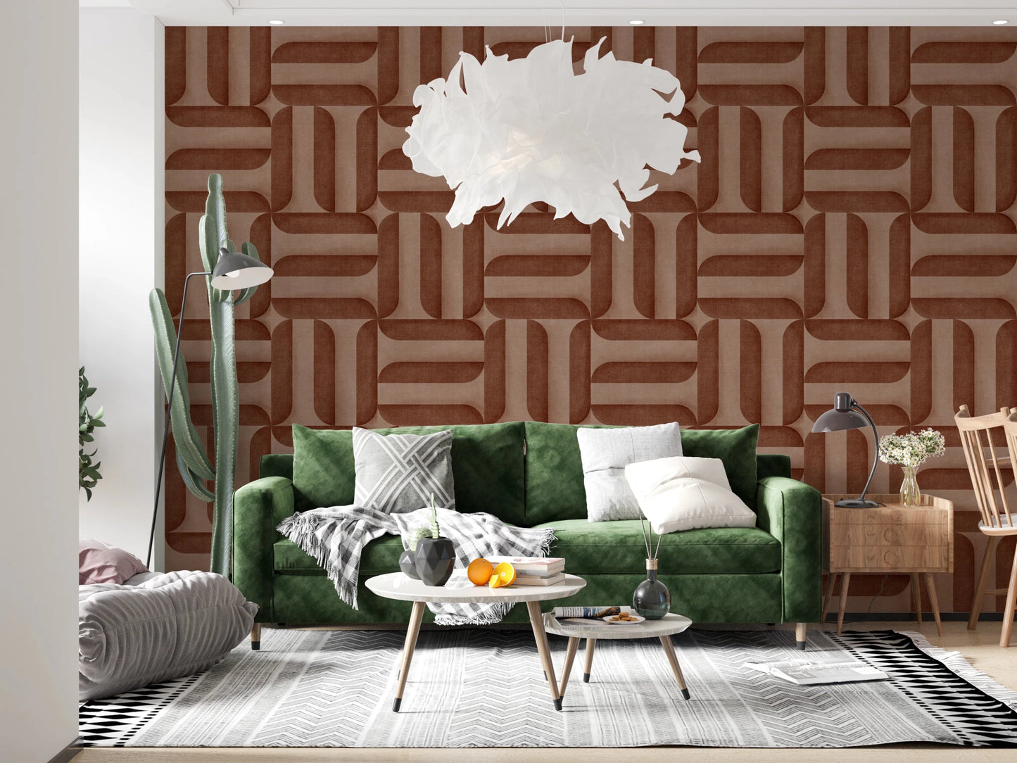 Modern Textured Signs Copper Wallpaper⁠