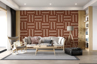 Modern Textured Signs Copper Wallpaper⁠