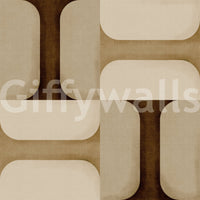 Modern Textured Tiles Earthy Wallpaper⁠