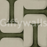 Modern Textured Tiles Olive Wallpaper⁠