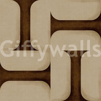 Modern Textured Tiles Umber Wallpaper⁠