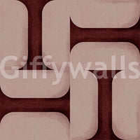 Modern Textured Tiles Wine Wallpaper⁠